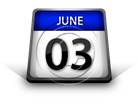 Calendar June 03 PPT PowerPoint Image Picture