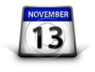 Calendar November 13 PPT PowerPoint Image Picture
