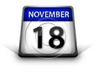 Calendar November 18 PPT PowerPoint Image Picture