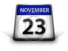Calendar November 23 PPT PowerPoint Image Picture