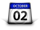 Calendar October 02 PPT PowerPoint Image Picture