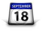 Calendar September 18 PPT PowerPoint Image Picture