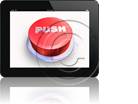 Tablet Black Push Button Up Rectangle PPT PowerPoint Image Picture