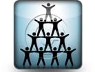 Teamwork Pyramid Square PPT PowerPoint Image Picture