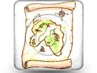 Treasure Map Square Color Pencil PPT PowerPoint Image Picture