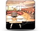 Boardroom Orange2 Square Color Pencil PPT PowerPoint Image Picture