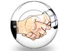 Handshake2 Circle Color Pencil PPT PowerPoint Image Picture