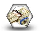 Money Lock HEX PPT PowerPoint Image Picture