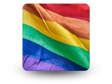 Lgbtq Pride Flag Wave Square