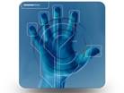 Hand Blue 01 Square PPT PowerPoint Image Picture