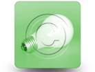 LightBulb Green 01 Square PPT PowerPoint Image Picture