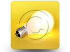 LightBulb Yellow 01 Square PPT PowerPoint Image Picture
