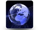 Blue Glass Globe 03 Square PPT PowerPoint Image Picture