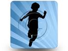 Boy Jump Silhouette 02 Square PPT PowerPoint Image Picture