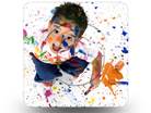 Boy Paint 01 Square PPT PowerPoint Image Picture