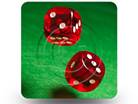 Gamble Dice 02 Square PPT PowerPoint Image Picture