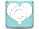 Card Heart Teal Color Pen PPT PowerPoint Image Picture