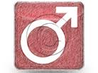 GenderMale Red Color Pen PPT PowerPoint Image Picture