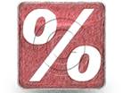 PercentSign Red Color Pen PPT PowerPoint Image Picture