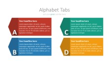 PowerPoint Infographic - 037 Flat Alphabet Tabs