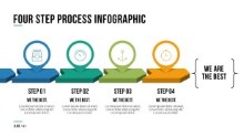 PowerPoint Infographic - 061 - 4 Steps Arrows