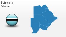 PowerPoint Map - Botswana