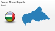 PowerPoint Map - Central African Republic