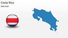 PowerPoint Map - Costa Rica