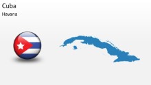 PowerPoint Map - Cuba