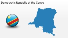 PowerPoint Map - Democratic Republic of the Congo