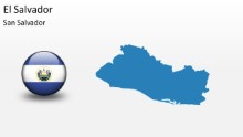 PowerPoint Map - El Salvador