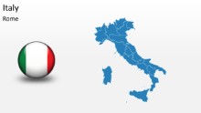 PowerPoint Map - Italy
