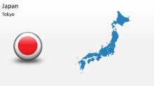 PowerPoint Map - Japan