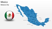 PowerPoint Map - Mexico 3