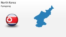 PowerPoint Map - North Korea