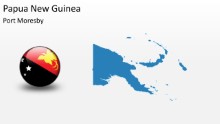 PowerPoint Map - Papau New Guinea