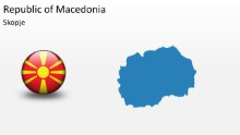 PowerPoint Map - Republic of Macedonia