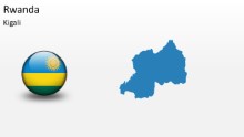 PowerPoint Map - Rwanda
