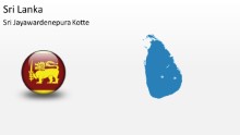PowerPoint Map - Sri Lanka