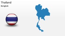 PowerPoint Map - Thailand