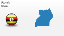 PowerPoint Map - Uganda