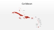 PowerPoint Map - Caribbean 007