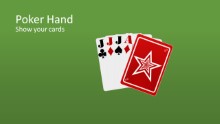Card Flip Poker Hand