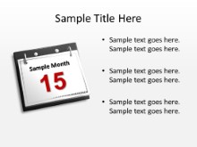 Customizable Calendar PPT PowerPoint presentation slide layout