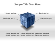 Cube Components Blue PPT PowerPoint presentation slide layout