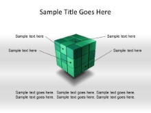 Cube Components Green PPT PowerPoint presentation slide layout