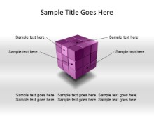 Cube Components Purple PPT PowerPoint presentation slide layout