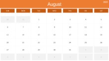2023 Calendar Monthly August