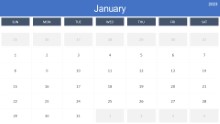 2023 Calendar Monthly January