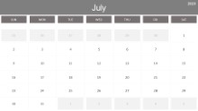 2023 Calendar Monthly July